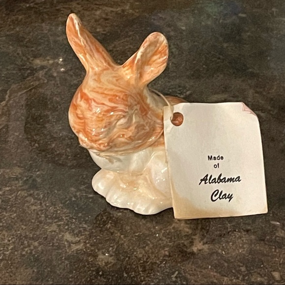 Alabama Clay | Accents | Nwt Alabama Clay Swirl Bunny Rabbit Figurine ...